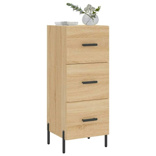 Berkfield Sideboard Sonoma Oak 34.5x34x90 cm Engineered Wood