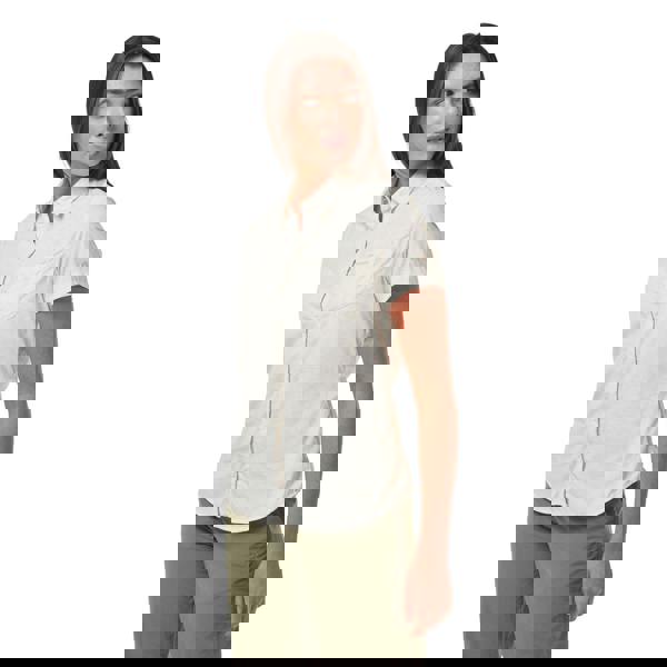 Craghoppers Womens/Ladies NosiLife Vanna Short Sleeved Shirt - Seasalt Print - 