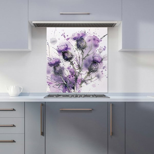 Warren Reed - Designer Vibrant Scottish Thistle Art Kitchen Splashback
