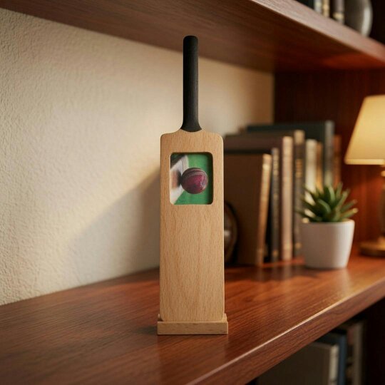 Sports Fan Small Cricket Bat Photo Frame