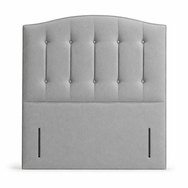 Great British Beds Nathalia Headboard - Silver Plush