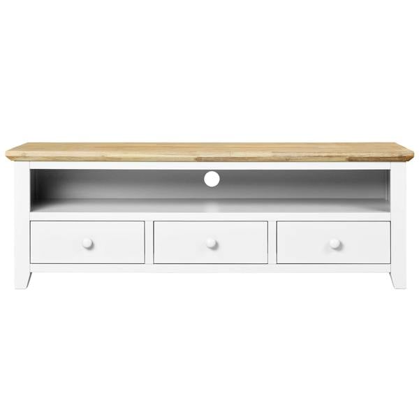 Statement Furniture Florence Large Wooden TV Stand with 3 Drawers and Shelf
