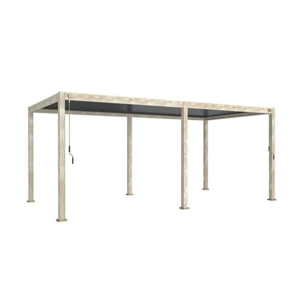 Ocean Designs Tivoli 6m x 3m Wood Effect Free Standing Pergola