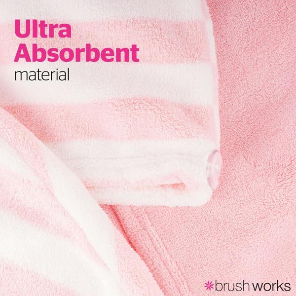 Brushworks Luxury Hair Towels - 2 Pack
