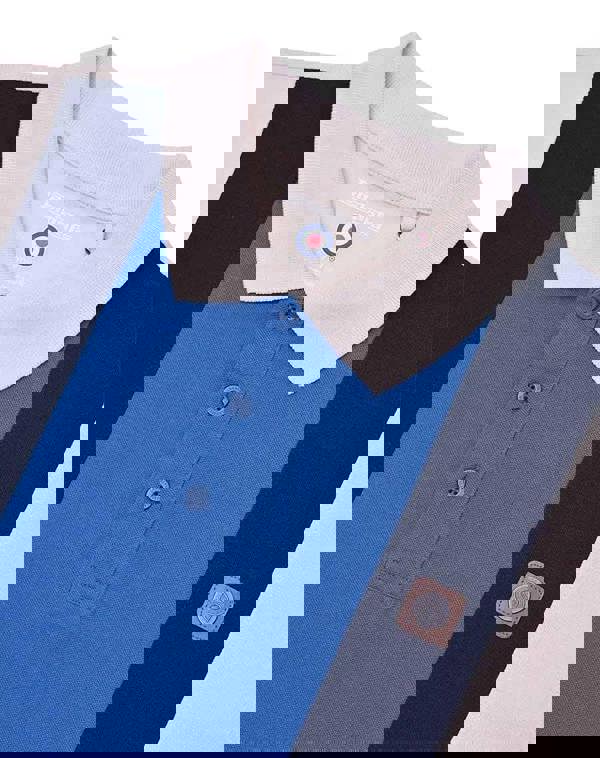 Lambretta Mens Classic Vintage Retro Mod Ska Casual Polo Shirt