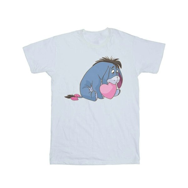 Disney Womens/Ladies Winnie The Pooh Eeyore Mouth Cotton Boyfriend T-Shirt - White