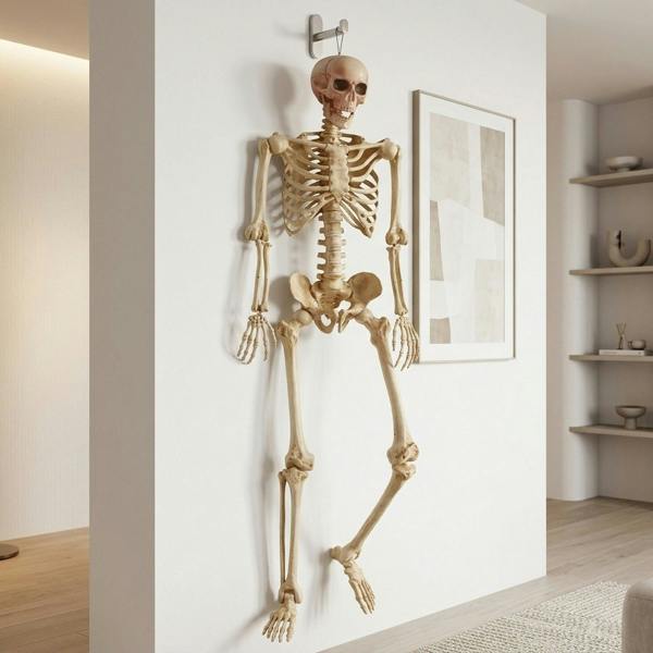 Garden Greatness 5ft Posable Halloween Skeleton Figure