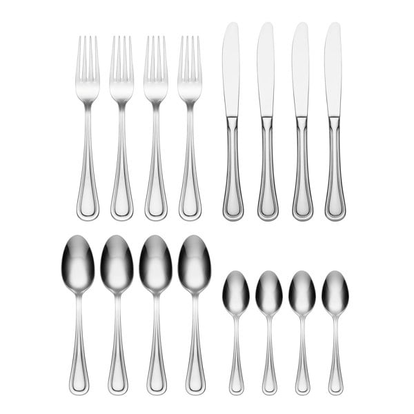 ONEIDA Barcelona 16 Pieces Cutlery Set- Stainless Steel/ 4 Person Place Setting
