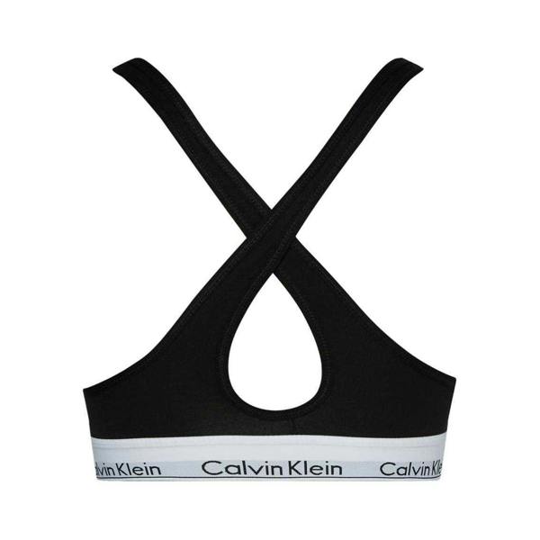 Calvin Klein Womens/Ladies Modern Cotton Blend Bralette - Black - 