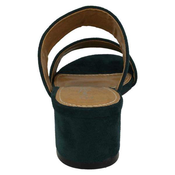 Anne Michelle Ladies Anne Michelle Mid Heel Mule Strap Sandals