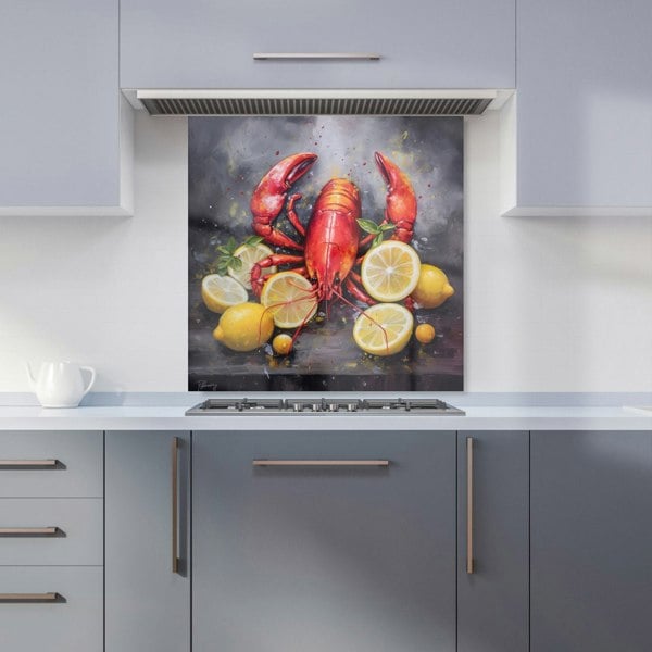 Warren Reed - Designer Lobster And Lemons Kitchen Splashback