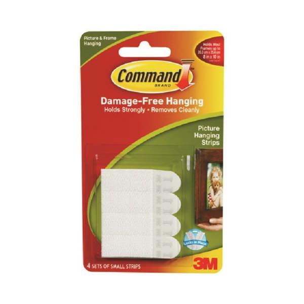 Command Hanging Picture Strips - White - 