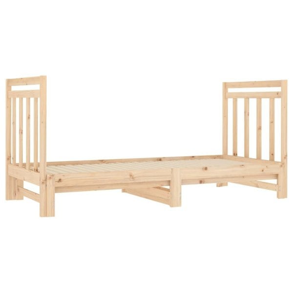 Berkfield Pull-out Day Bed 2x(90x190) cm Solid Wood Pine