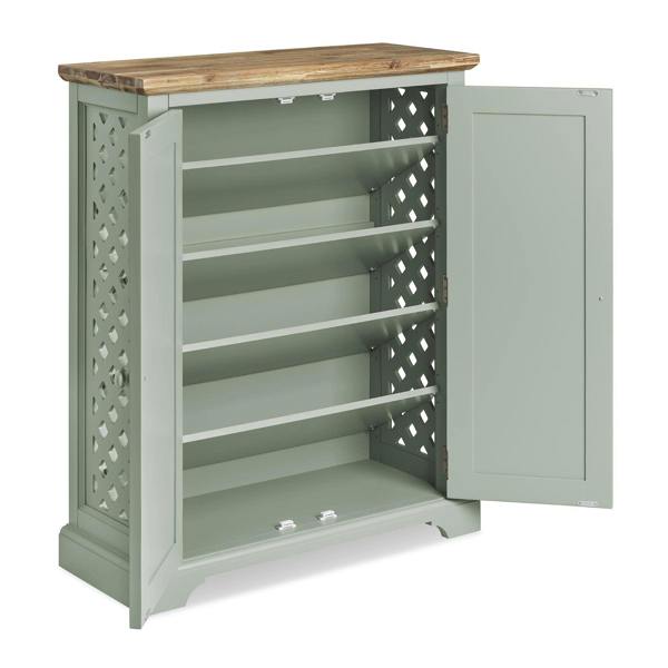 Statement Furniture Florence Shoe Storage Cabinet Large Wooden Shoe Rack