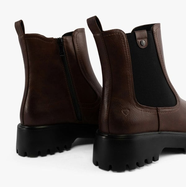 Heavenly Feet ALANA Womens Chelsea Boots Chocolate