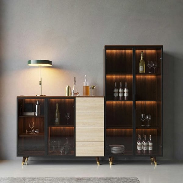 Rit Concept D'Ambrosio Wine Storage With Glass Doors, Cabinet