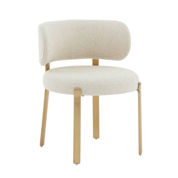 Furniture Edit Margaret Cream Performance Linen Dining Chair