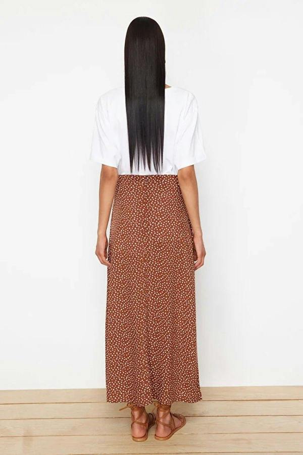 WOVCOR Patterned Bell-Shaped Skirt