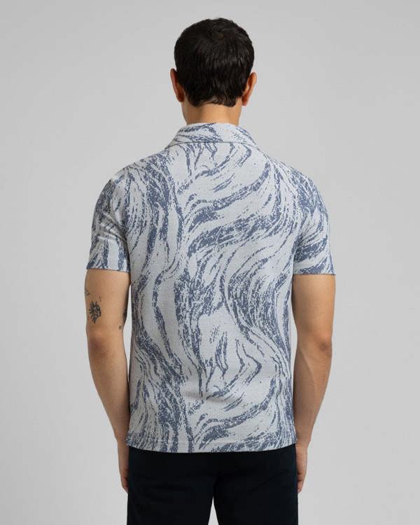 Steel & Jelly Pinner - Wave Effect Short Sleeve Shirt