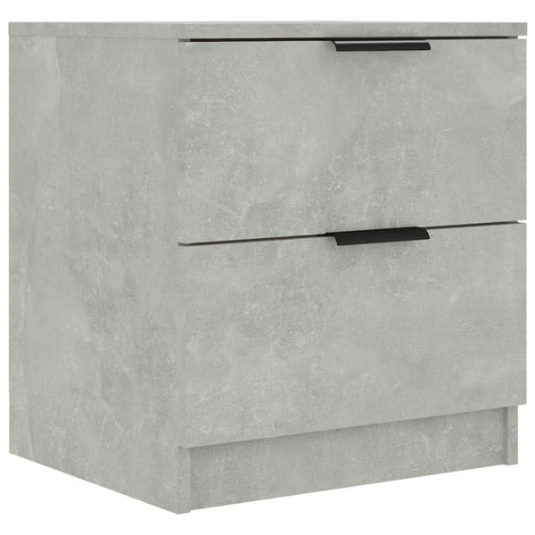 Berkfield Bedside Cabinets 2 pcs Concrete Grey Engineered Wood