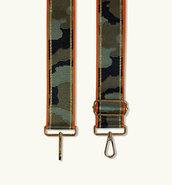 Apatchy Orange & Gold Stripe Camo Strap