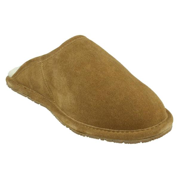 Bear Paw Mens Bear Paw Leather Mule Slippers Ori