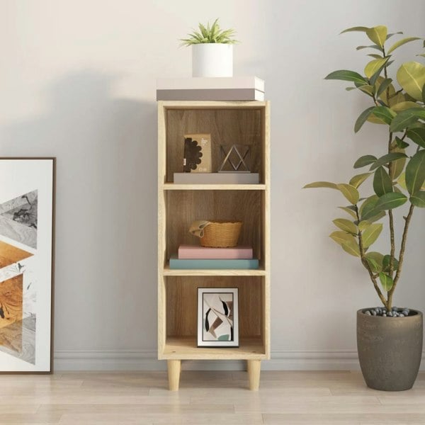 Berkfield Sideboard Sonoma Oak 34.5x32.5x90 cm Engineered Wood