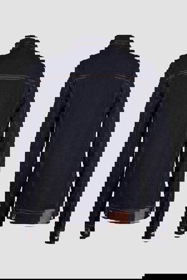 ENORSIA Long Sleeve Raw Denim Jacket