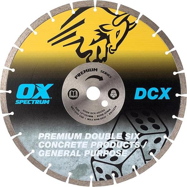 OX Spectrum Premium Double Six Diamond Blade - GP  350-20mm