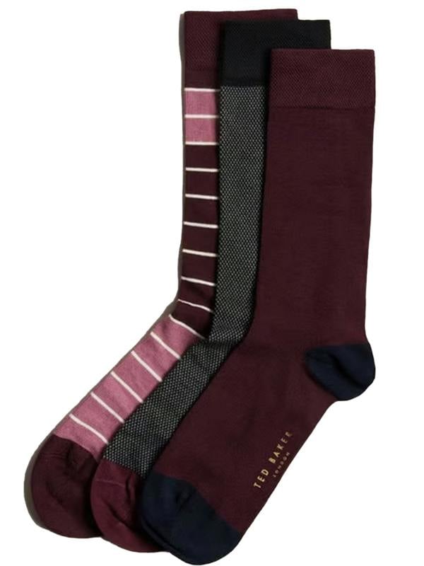 Ted Baker | Mens Crew Socks 3 Pack Gift Set