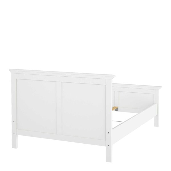 Wyld Haus Osaka Double Bed Frame 4ft6 Farmhouse White Wood