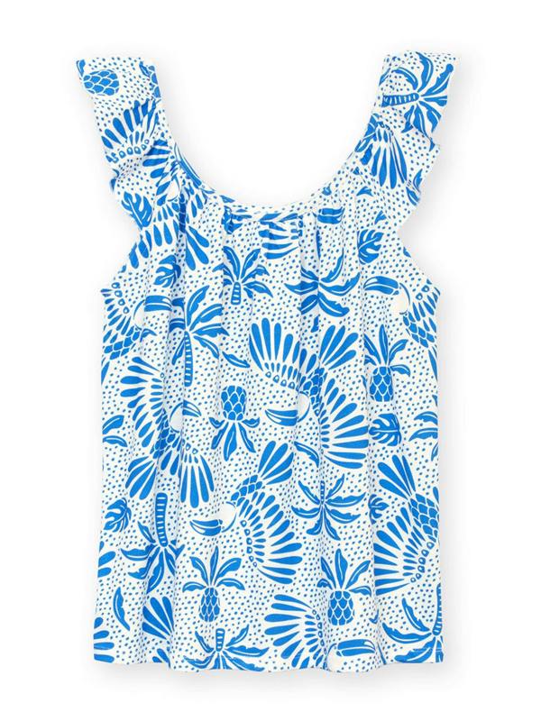 Kite Womens Organic Ulwell Sleeveless Slub Jersey Top Toucan Do It