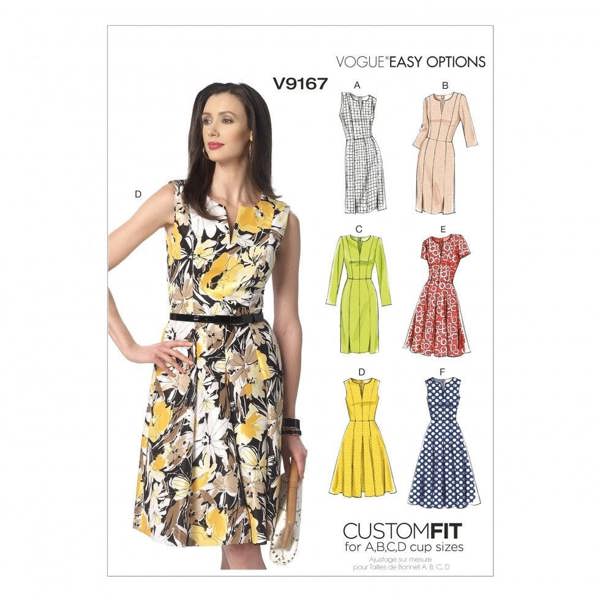 Vogue Sewing Pattern 9167, Dresses for Women, A5 (6-8-10-12-14) - Easy