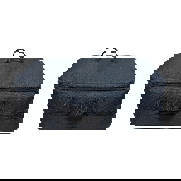 The storage bag closed of the Camping Organiser by OLPRO on a white background.