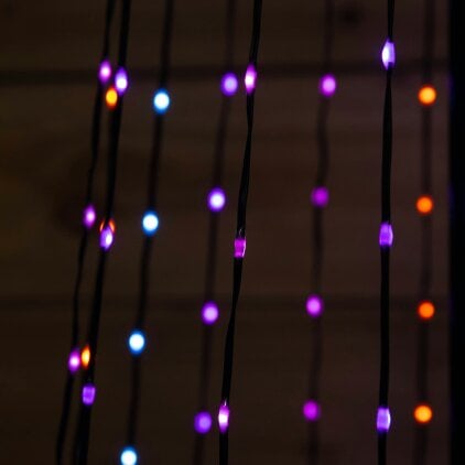 Samuel Alexander 2.1m Light up Christmas Pyramid Cone Tree with 580 Multi-Action Rainbow LEDs