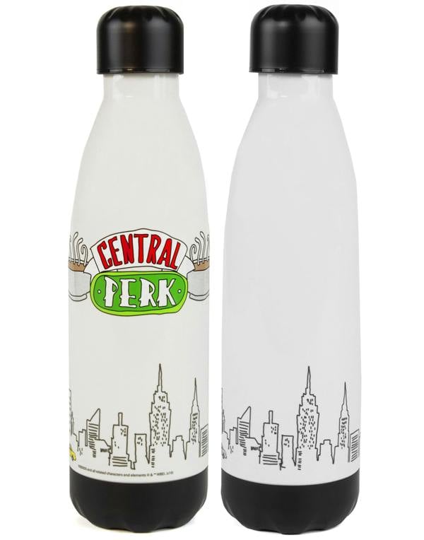 Friends Unisex Silver Central Perk Logo Tritan Bottle (One Size)