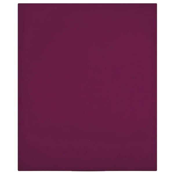 Berkfield Jersey Fitted Sheet Bordeaux 180x200 cm Cotton