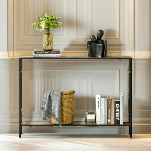 Rafaelo Mobilia 106CM Wide Narrow Console Table Industrial Style