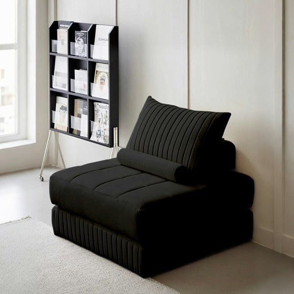 Thorne Lazy Sofa Bed, Single Sofa Bed, Leathaire - sofa bed mattresses