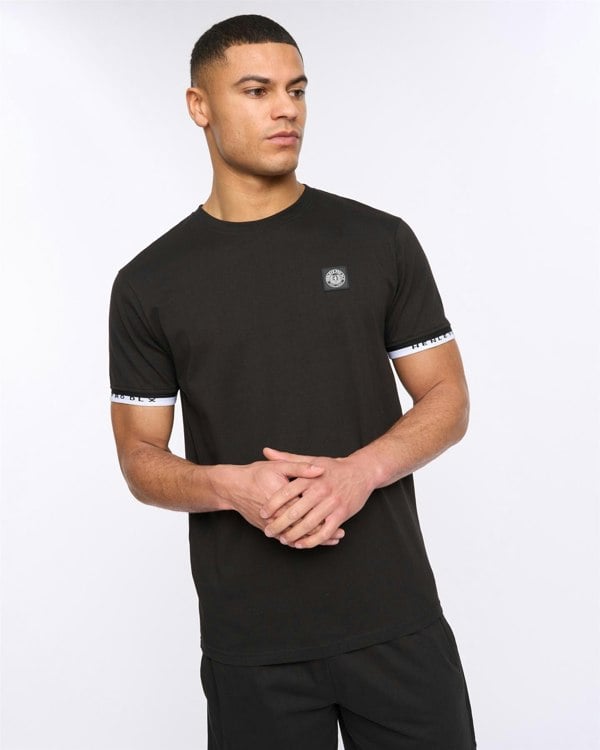 Henleys Henjaque T-Shirt/Shorts Set Black