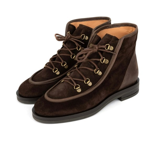 Embassy London Hedera - Dark Brown - Women's Suede Alpine Boot