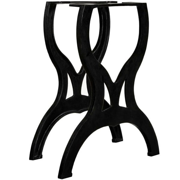 Berkfield Dining Table Legs 2 pcs X-Frame Cast Iron