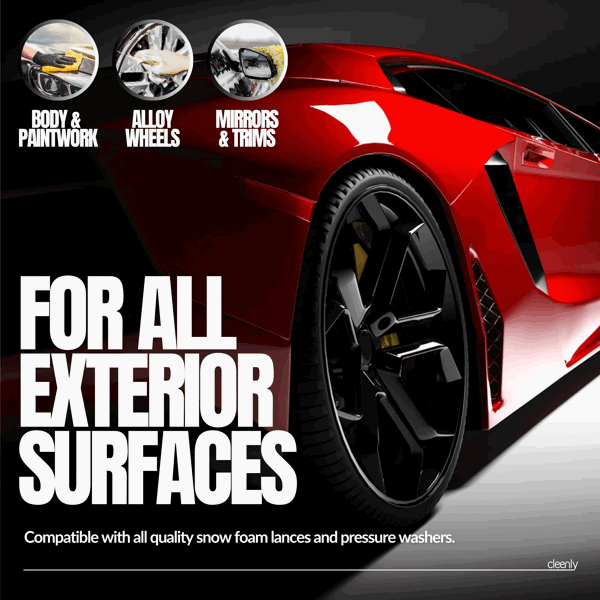 Cleenly Bubblegum Snow Foam - High Performance Formula with Super Thick Foam - Non Caustic & pH Neutral 10L