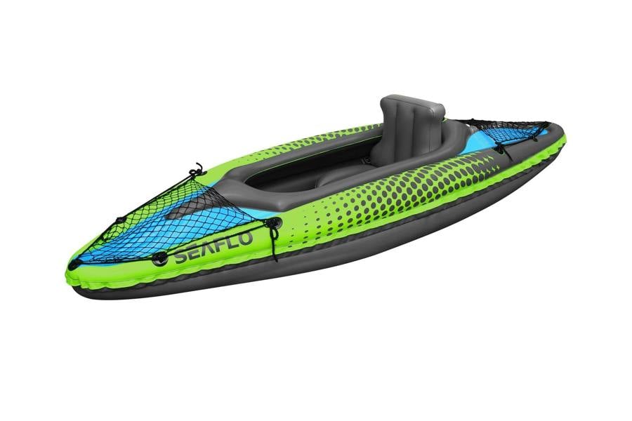 Inflatable Sit In Kayak Single (Canoe Paddling River Fishing 1 Person Recreational & Accessories)