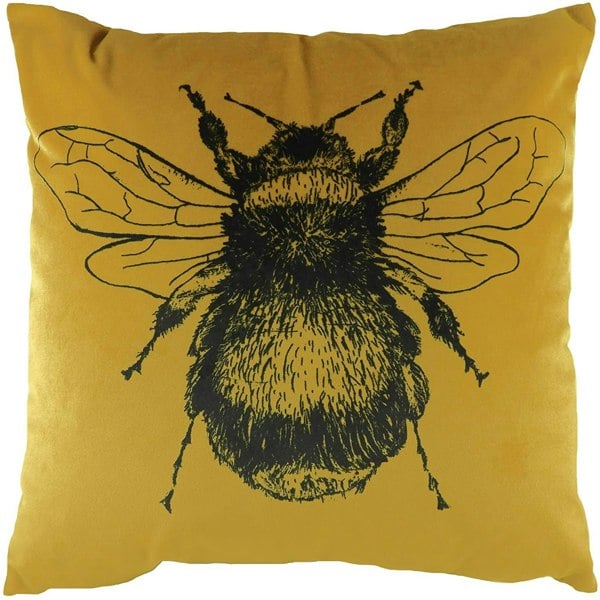 Evans Lichfield Bee Cushion Cover - Gold