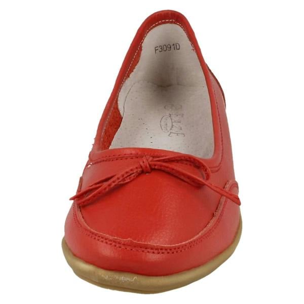 Eaze Ladies Eaze Flat Bow Vamp Casual Slip On Ballerina