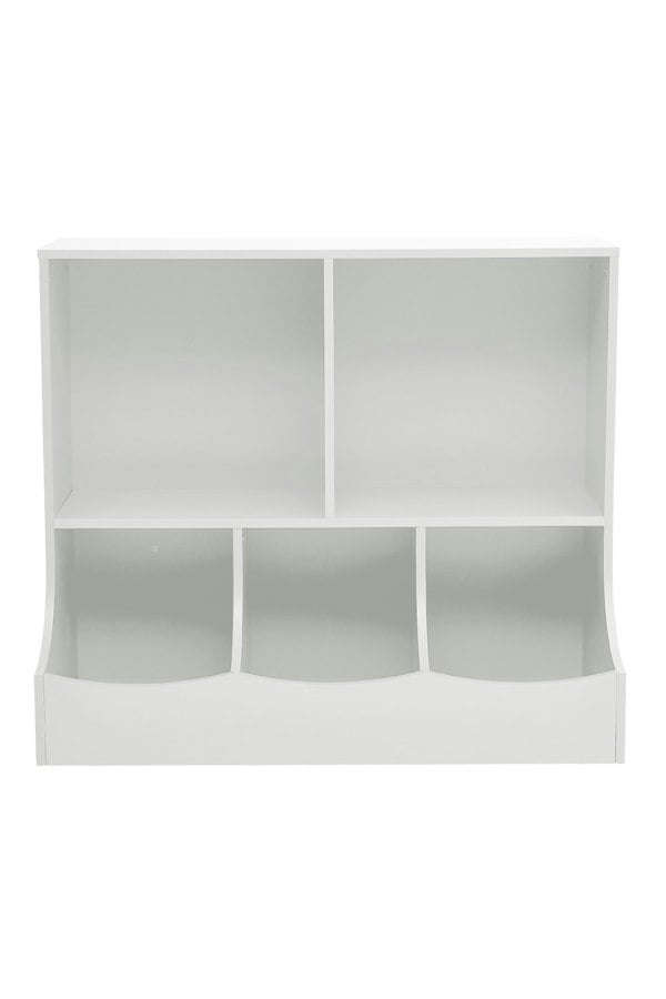 Living and Home 80cm H Double Layer Open Toy Clothing and Bookcase Management Cabinet