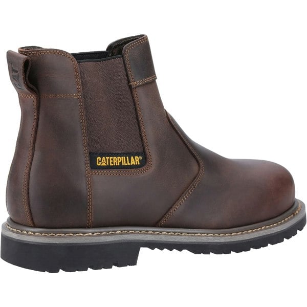 Caterpillar Mens Powerplant Dealer Leather Safety Boots - Brown