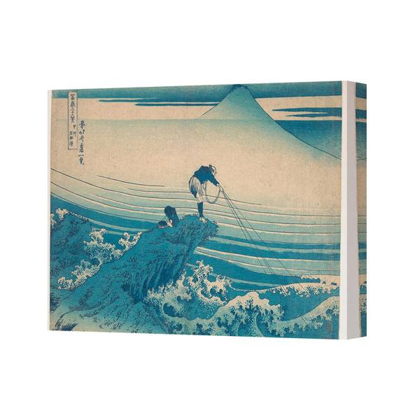 Benjamin Tate Design Japanese Ukiyo E Wave On Rocks Canvas Wall Art Print