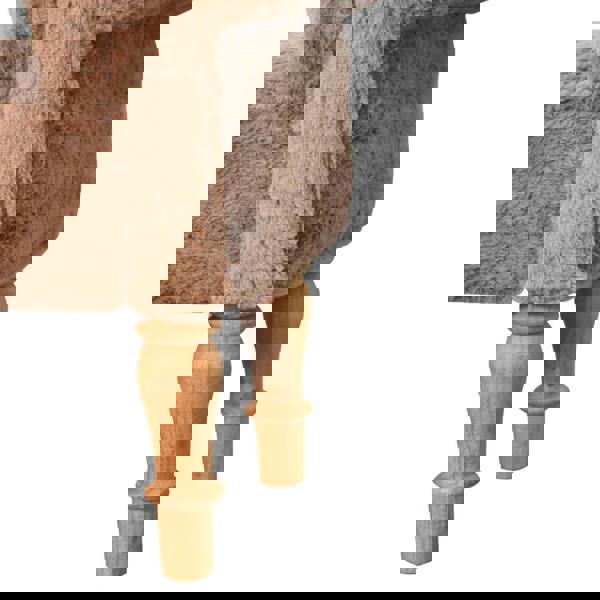 Artisan Furniture Mocha Faux Fur Bedroom Bench